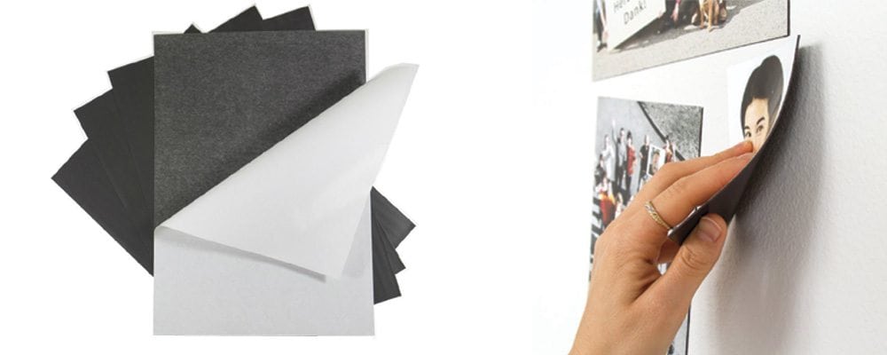 A4 self-adhesive magnet sheets with peel-off backing